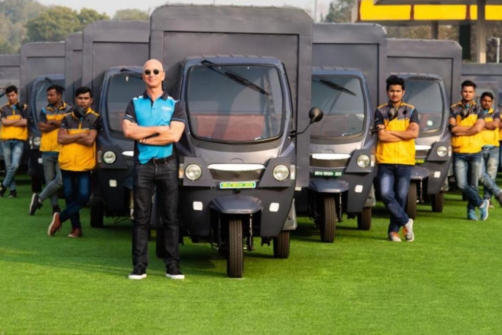 Amazon CEO, Jeff Bezos announced roll out of 10,000 electric rickshaws