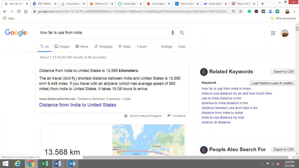 how far is usa from india