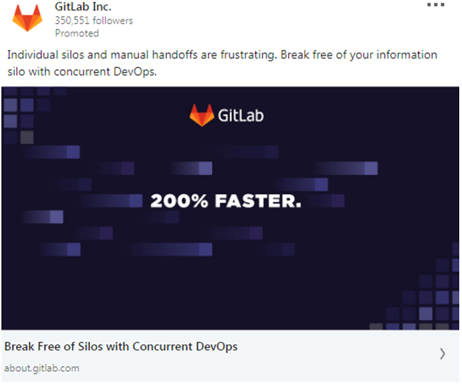 GitLab Ad example