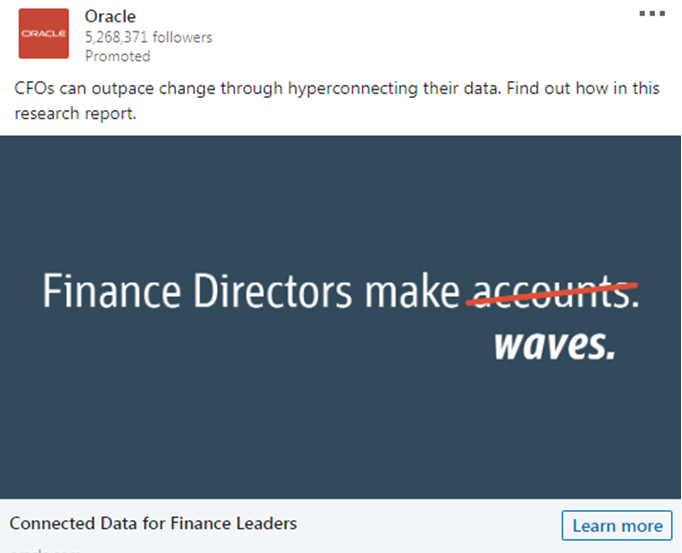 Oracle Finance leaders Ad