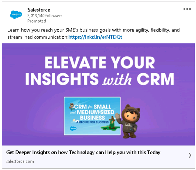 Salesforce Ad Example