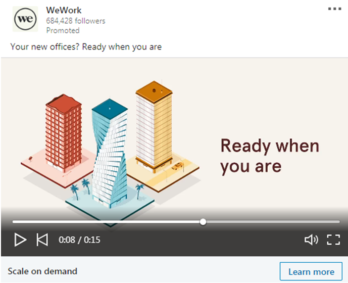 WeWork video Ad 2