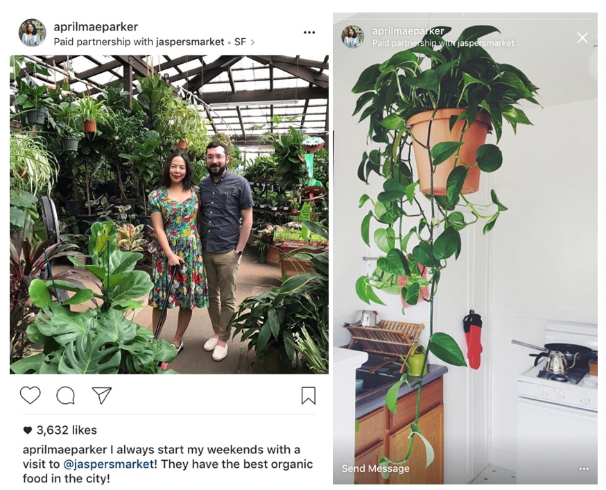 Branded Content for Jaspers Market Instagram