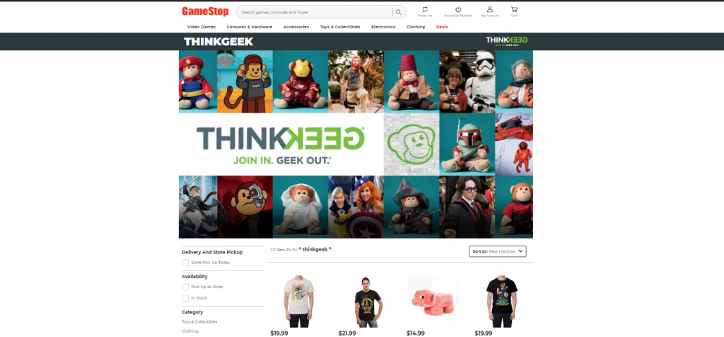 Gamestop thinkgeek