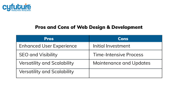 Pros and Cons of Web Design & Development